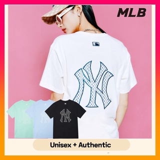 คอตต้อนคอกลมผ้านุ่ม✠เสื้อยืดโอเวอร์ไซส์ MLB X AESPA Mega Logo (2022New)S-5XL