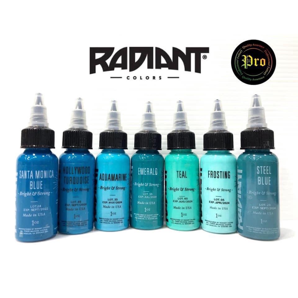 Radiant Colors Tattoo Ink  1oz นำเข้าจาก USA สีสำหรับงานสัก หมึกสัก Green ราคา ถูกที่สุด โปรบีเคเค แกลเลอรีภาพที่ 5