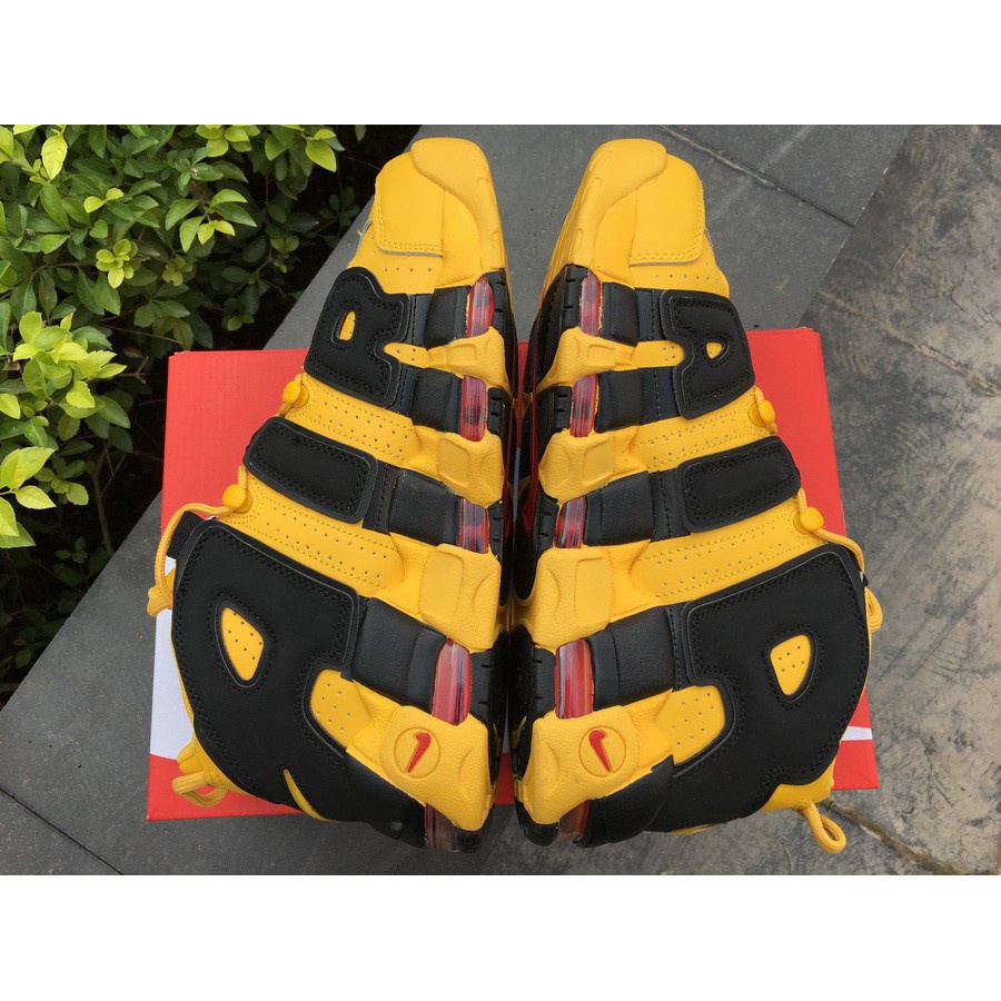 Nike Air More Uptempo Kill Bill Bruce Lee สีเหลืองสีดำ _s__