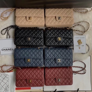 น่ารักมาก หายากมากกกกก ❌Sale5590สวยมาก ใบเดียวยืนหนึ่ง❌Chanel classic 9”  Grad original โรงงานดีสุด Size 23CM  free