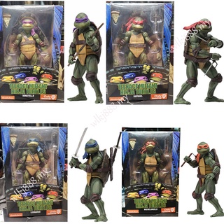 Neca Teenage Mutant โมเดลตุ๊กตานินจาเต่า 1990 รุ่นลิมิเต็ดอิดิชั่น 7 นิ้ว