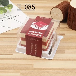 DEDEE กล่องเค้กฐานขาว+ฝา+ส้ม(50ชุด)DD-H085 กล่องเค้กฐานขาว
