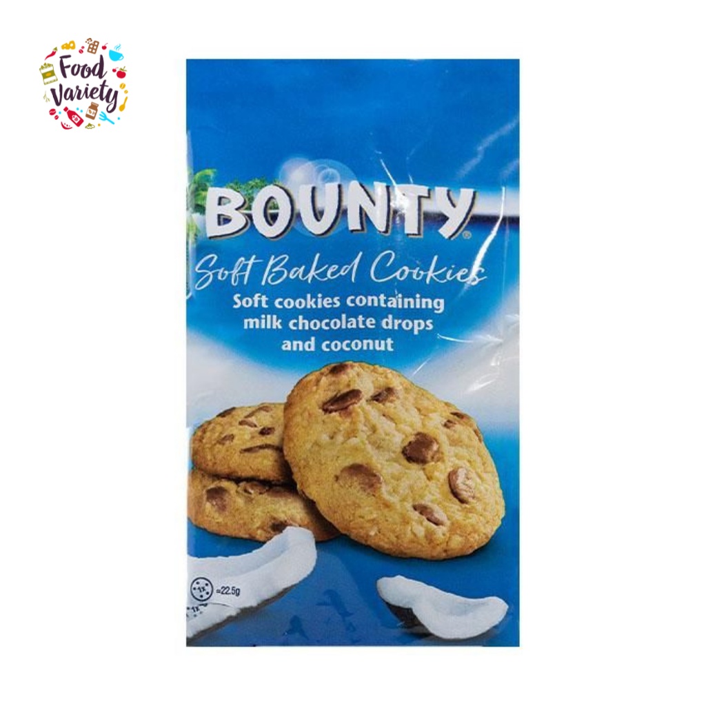 Bounty Soft Baked Cookies with Milk Chocolate and Coconut 180g