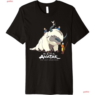 เสื้อยืดแขนสั้น Avatar: The Last Airbender Appa Group Shot Logo Premium T-Shirt Popular T-shirts