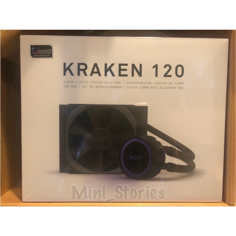 (ใหม่ในซีล ประกันเหลือปีกว่า) NZXT LIQUID CPU COOLER Kraken 120 WITH AER P120 AND RGB LED ชุดน้ำปิด 