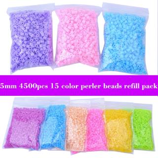 4500pcs 5mm 15 color PERLER BEADS REFILL PACK