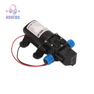 Black DC 12V 60W high-pressure mini membrane water pump automatic shutdown 5L / min