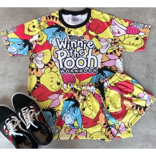 ชุดเซท เสื้อ &amp; กางเกงขาสั้น ลาย Winnie The Pooh