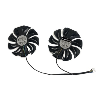 พัดลมระบายความร้อนการ์ดจอ GA91B2U PLA09215B12H สําหรับ Radeon Power Color Red Devil Dragon AX RX 480 470 580 1 ชุด