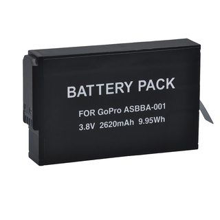 Tectra 2620mAh Battery 1 Pcs for GoPro ASBBA-001 Battery and Gopro Fusion 360-Degree Action Camera.