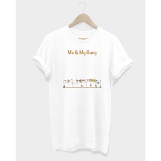 เสื้อยืดลายแมว Me &amp; My Gang T-Shirt