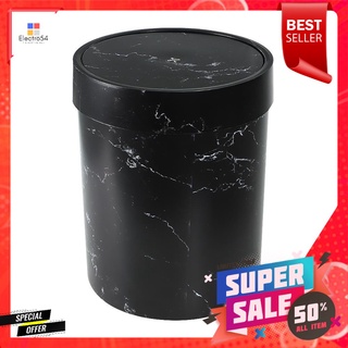 ถังขยะกลมฝาสวิง ACCO MIDNIGHT ขนาด 7L หินอ่อนสีดำROUND DUSTBIN SWING ACCO MIDNIGHT 7L BLACK MARBLE