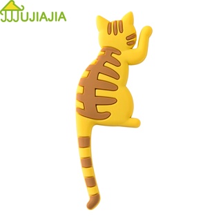 JUJIAJIA สติกเกอร์แม่เหล็กติดตู้เย็นมัลติฟังก์ชั่การ์ตูนซิลิโคนนุ่ม