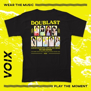 คอตต้อนคอกลมเสื้อยืด พิมพ์ลาย Kpop Kep1er "DOUBLAST"S-5XL