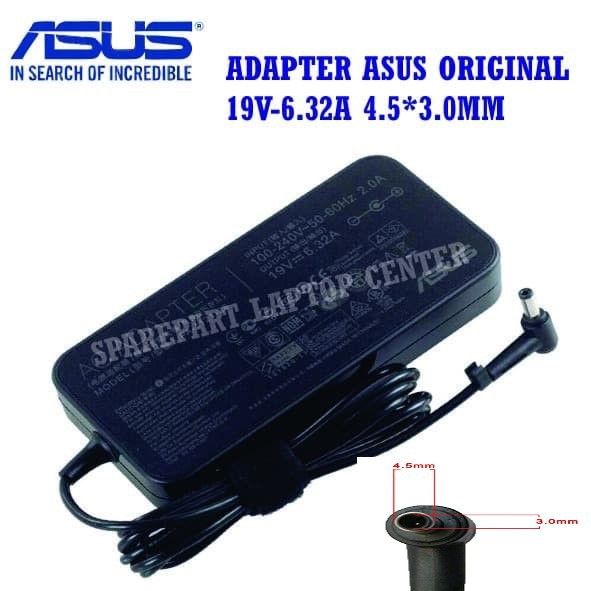 ASUS K570 K570U K570UD K570Z K570ZD N501 N501J N501JW 19V 6.23A 4.5 3.0 SMALL NEEDLE ORIGINAL ADAPTE