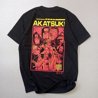 เสื้อยืดพิมพ์ลายเสื้อยืดเสื้อยืดพิมพ์ลายโลโก้ Naruto Akatsuki นําเข้า 24sS-4XL