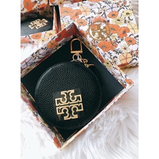 TORY BURCH Britten Ladies Large Zip Pouch  กระเป๋าใส่เหรียญสีดำ