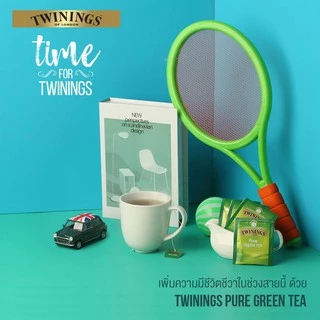 Twinings Pure Green Tea ทไวนิงส์ ชาเขียว เพียว กรีนที ชนิดซอง 2 กรัม แพ็ค 25 ซอง