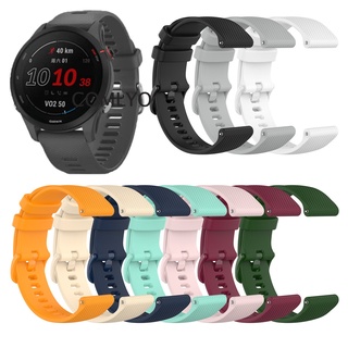 Garmin Forerunner 265 255 245 645 55 158 สายสมาร์ทวอทช์ ซิลิโคน กีฬา สร้อยข้อมือ ผู้หญิง ผู้ชาย