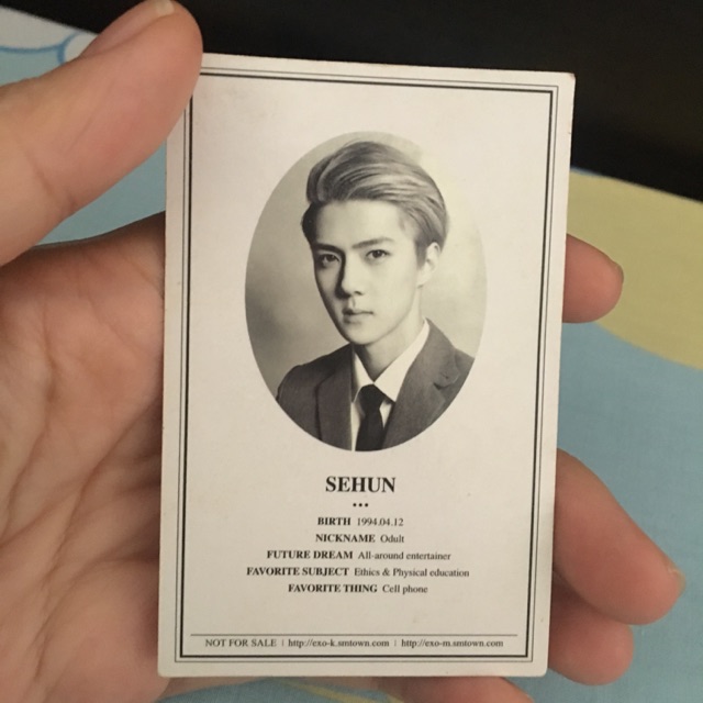 การ์ดเซฮุน อัลบั้ม XOXO