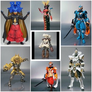 [ของแท้] Bandai Tamashii S.H.Figuarts Dopants (Claydoll, Nasca, R Nasca, Smilodon, Taboo, Weather and Terror) from Maske