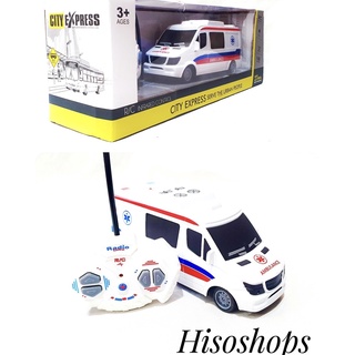 CITY EXPRESS R/C รถพยาบาลบังคับรีโมทไร้สาย 6 ทิศทาง รถของเล่นบังคับสำหรับเด็ก