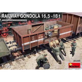 โมเดลประกอบ MiniArt 1/35 MI35296 RAILWAY GONDOLA16,5-18t