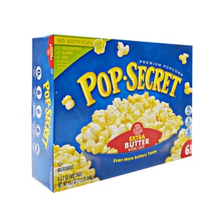 POP-SECRET ไมโครเวฟป๊อปคอร์น รสเนย เข้มข้นมาก 540g (90g X 6) EXP : 08.01.24