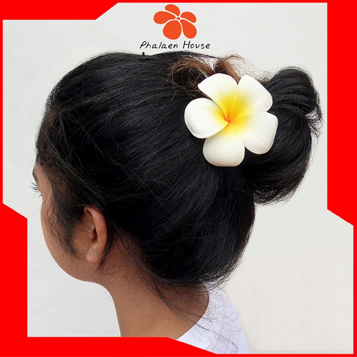 🌼พร้อมส่ง🌼 กิ๊บดอกลีลาวดี H005-FPLU60  สีขาวเหลืองส้มกิ๊บดอกไม้ปลอม กิ๊บดอกไม้ประดิษฐ์เหมือนจิง1ชิ้น