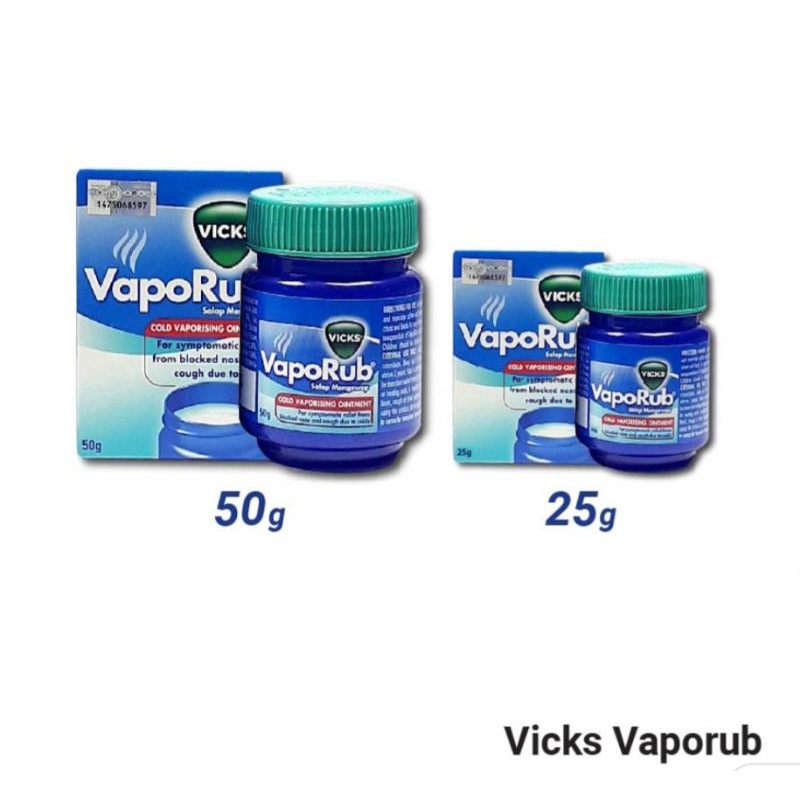 VickS vaporub วิคส์ วาโปรับ Vickพร้อมส่ง ขนาด25gm./ 50gm.ล็อตใหม่ ❗มีราคาส่งทักแชต❗