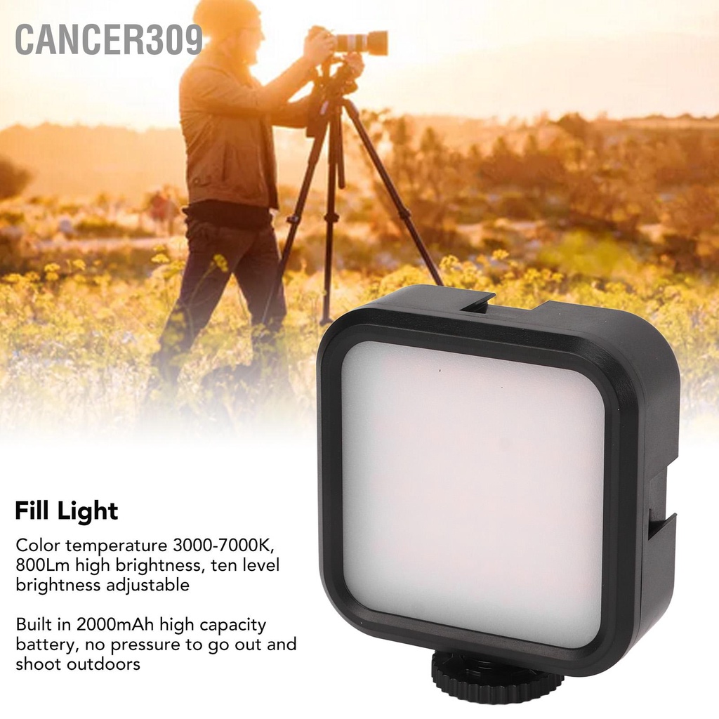 Cancer309 W62 ไฟเติมแสง Led 3 สี ขนาดเล็ก แบบพกพา สําหรับถ่ายภาพกลางแจ้ง
#8