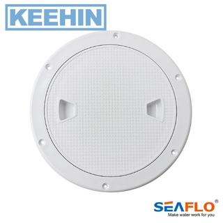 SEAFLO ฝาปิดรูขนาด 6 นิ้ว, ยาว 198 มม.-เส้นผ่าศูนย์กลาง 151 มม. -SEAFLO 6 Inch Access Hatch Cover, Length 198 mm.-Diamet