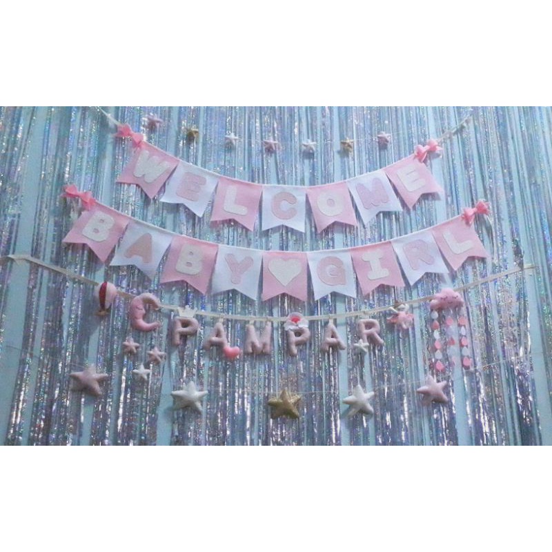 อักษรผ้า Baby Banner ป้ายชื่อลูกน้อย/คนรัก /ป้ายชื่อร้าน
