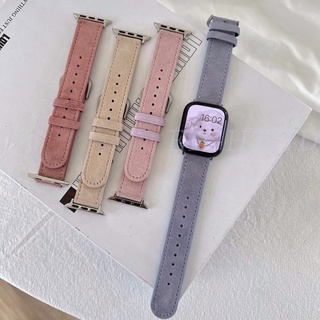 สายนาฬิกาข้อมือหนังกํามะหยี่ หรูหรา แบบเปลี่ยน สําหรับ Smart Watch Series 7 6 SE 5 4 3 2 1 41 มม. 45 มม. 44 มม. 40 มม. 42 มม. 38 มม.
