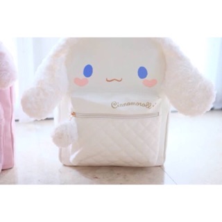 My Melody &amp; Cinnamonroll Leather Backpack  วัสดุเป็นหนัง PU   #กระเป๋าเป้มายเมโลดี้  #กระเป๋าเป้ชินนาม่อน