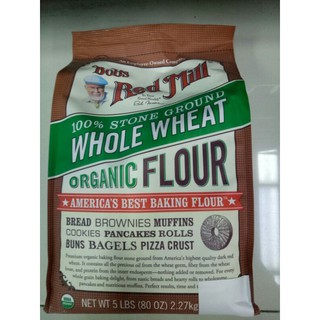 Bobs Red Mill Organic Whole wheat Flour 2.27kgแป้งสาลีโฮลเกรน100%