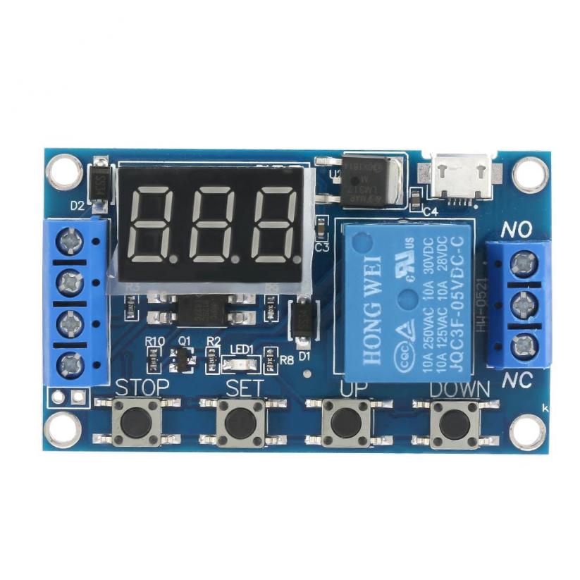 【Ready】Display Module Trigger On/Off Switch Relay Delay 5-30V Cycle LED ...