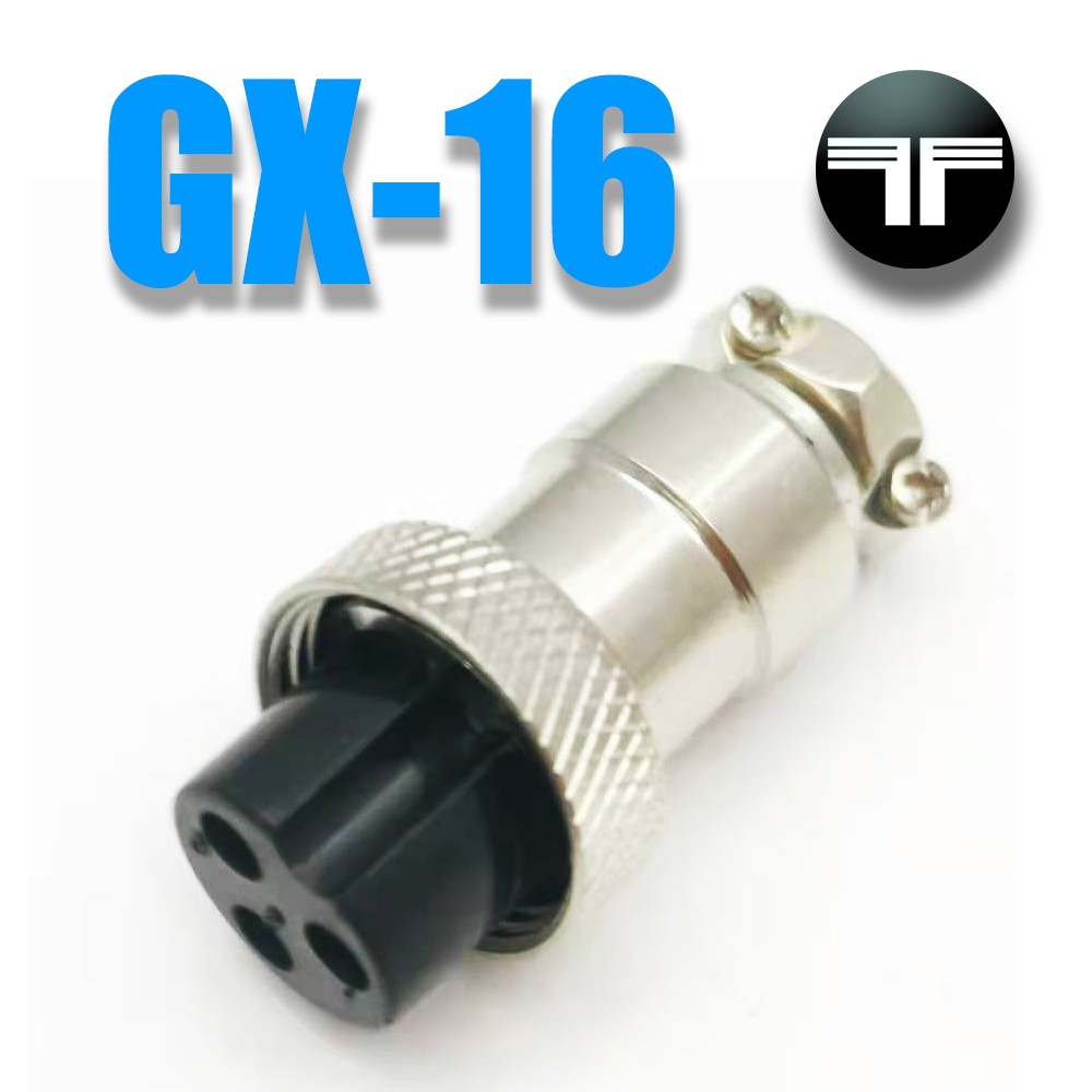 Gx16 Butting Aviation Female Connector ปลั๊ก 3 Pins