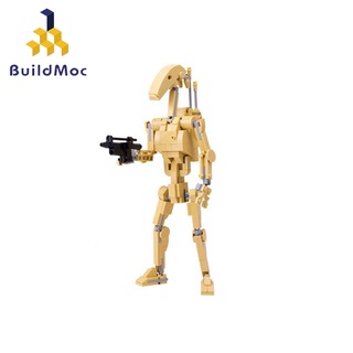 Buildmoc STAR WARS BATTLE DROID หุ่นยนต์ตัวต่อ โมเดลของเล่น ของขวัญ ชุดอิฐ MOC 309 ชิ้น