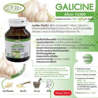 สารสกัดกระเทียม ( Garlic ) ขนาดบรรจุ 30 แคปซูล 500 มิลลิกรัม/แคปซูล