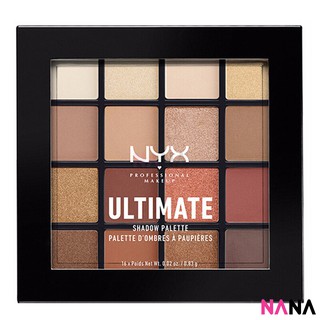 NYX Ultimate 16 Colors Eye Shadow Palette - 03 Warm Neturals พาเลตต์อายแชโดว์ 16 สี - 03 Warm Neturals