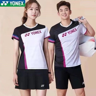 Yonex เสื้อกีฬาแบดมินตัน แขนสั้น ระบายอากาศ แบบแห้งเร็ว สไตล์เกาหลี สําหรับผู้ชาย และผู้หญิง