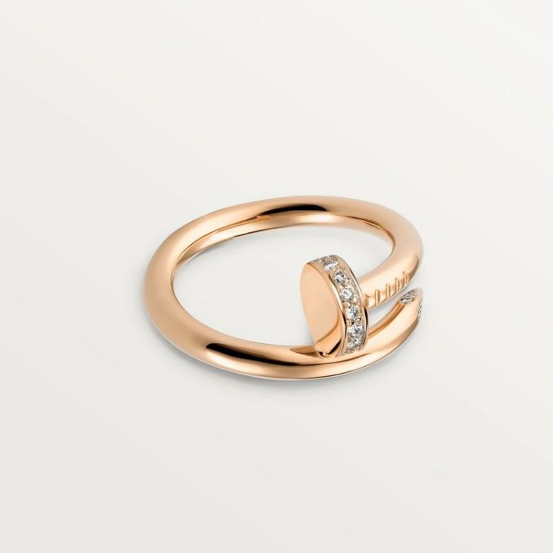 แหวนตะปู 18kชมพู ทองแท้