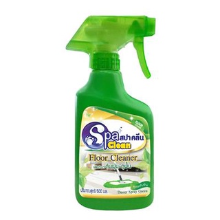 สเปรย์ดันฝุ่น-ถูพื้น กรีน 500 มล. สปาคลีน น้ำยาเช็ดกระจก Spray dust - mop the floor Green 500 ml. Spa Clean