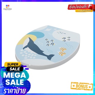 ฝารองนั่ง SLOW CLOSE MOYA SS0372A-WHALESLOW-CLOSING TOILET SEAT MOYA SS0372A-WHALE