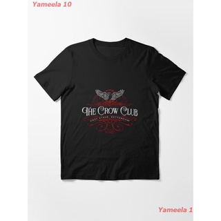 เสื้อยืดผ้าฝ้ายพิมพ์ลายขายดีThe Crow Club Essential T-Shirt เสื้อยืดพิมลาย เสื้อยืดผู้หญิง เสื้อยืดผู้ชาย เสื้อคอกลม Ove