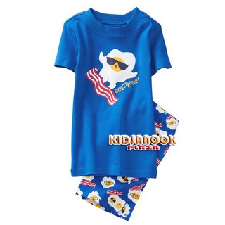 [แท้]GB922 ชุดนอน Gymboree (เสื้อ + กางเกงขาสั้น) รุ่น Eggs-Treme Shortie Pajamas (4-6 ปี)