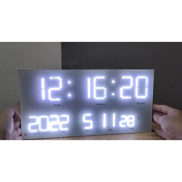 ป้ายไฟ นาฬิกา Digital LED จาก House Use Products เก่าญี่ปุ่น #สภาพใหม่ แบรนด์ Japan แท้ๆ นาฬิกาดิจิตอล ไฟ LED บอกเวลา ชม