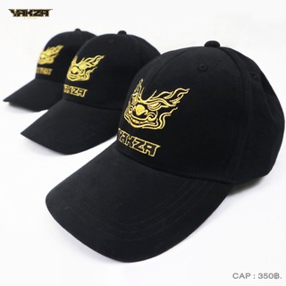 YAKZA CAP หมวกแก๊ป ทรงเบสบอล สีดำลายยักษ์ซ่า