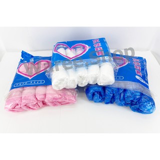 ถุงคลุมรองเท้าแบบใช้แล้วทิ้ง 1 แพ็คมี 50 คู่ ใช้สำหรับหุ้มรอ…